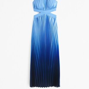 The A&F Giselle High-Neck Pleated Cutout Maxi Dress
BLUE, XL